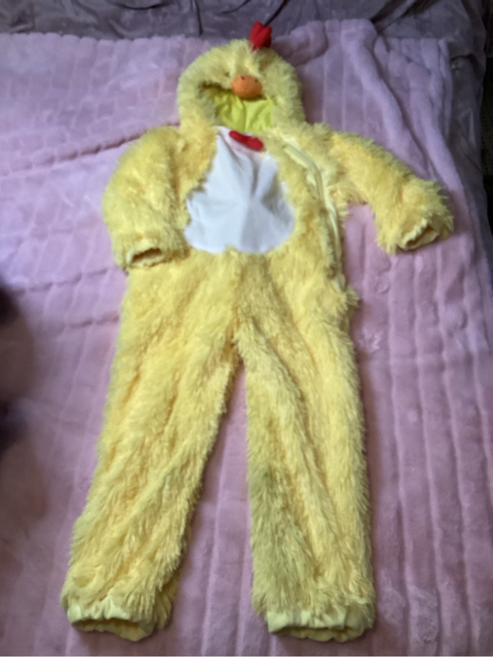 Target Yellow Plush Chick One-Piece Costume with White Chest